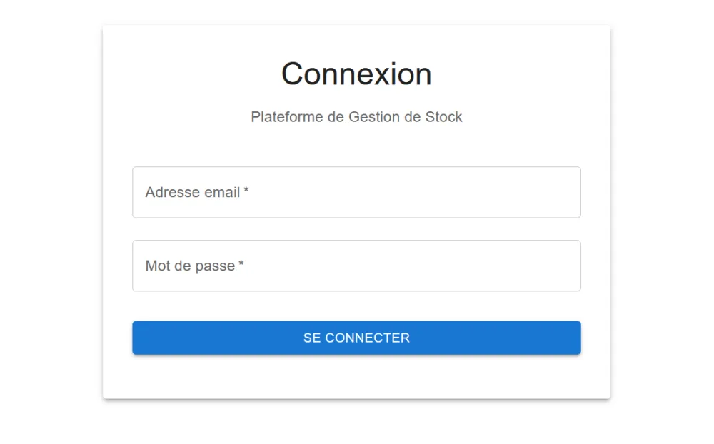 Application de Gestion de Stock pour les Commerçants
